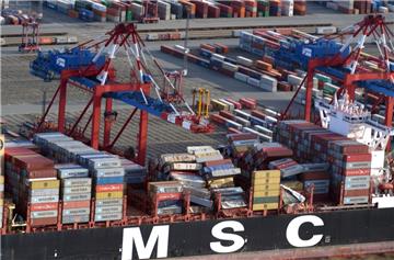 Nach der Havarie machte die "MSC Zoe" in Bremerhaven fest.