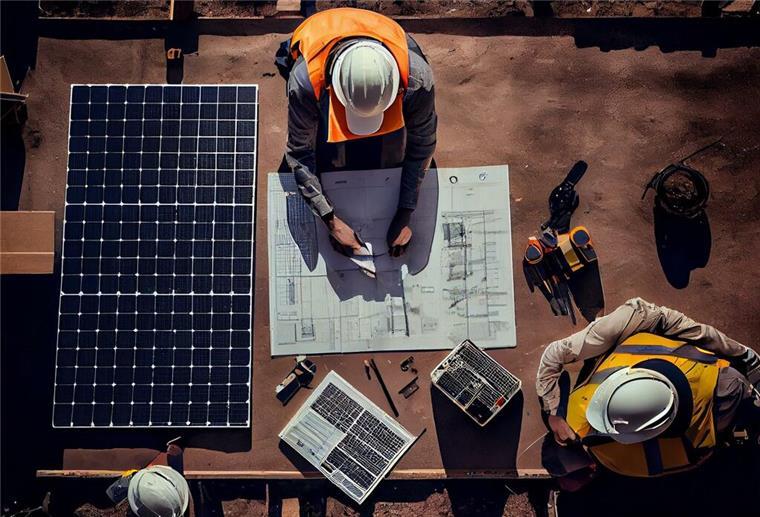 Photovoltaik und Wärmepumpe im Altbau: Möglichkeiten, Vorteile und Voraussetzungen Nach der Planung kann die Installation starten.
