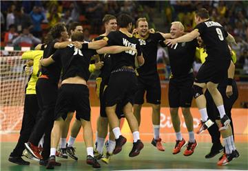 Nach der unglücklichen Niederlage gegen Frankreich im Halbfinale hatten Deutschlands Handballer doch noch Grund zum Jubeln.