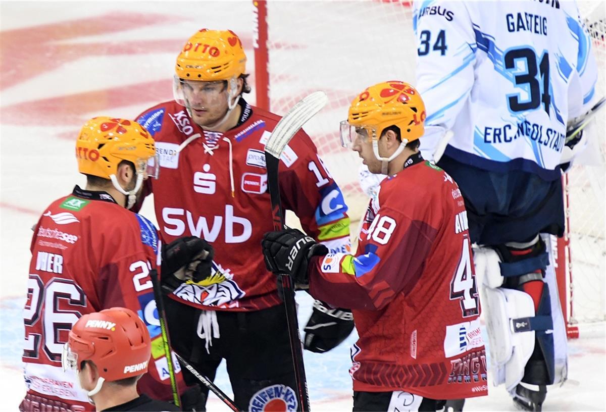 Nach drei Niederlagen in Folge haben die Pinguins wieder einen Sieg eingespielt und sind damit nicht mehr vom zweiten Platz in der Nord-Gruppe der DEL zu verdrängen.