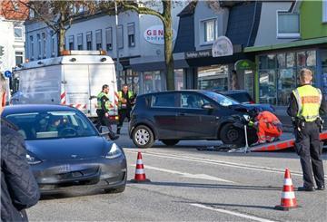 Ein Verkehrsunfall in der Langener Landstraße