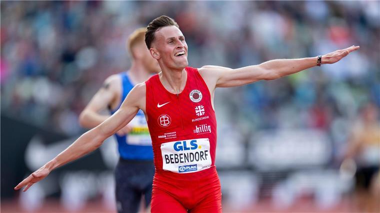 Nach seinem Mestertitel über 3.000 Meter Hindernis sprach Karl Bebendorf über seine Mutter.