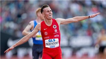 Nach seinem Mestertitel über 3.000 Meter Hindernis sprach Karl Bebendorf über seine Mutter.
