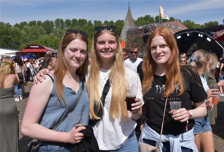 Nach zwei Jahren endlich wieder Steinau: Alina Stürtz, Nele Bartel und Janne Stürtz waren dabei.