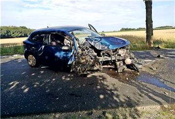 Nachdem die junge Fahrerin gegen einen Baum gekracht ist, konnte sie sich selbst aus dem stark beschädigten Auto befreien. Laut Polizei zog sich die 18-Jährige bei dem Unfall leichte Verletzungen zu. Die Feuerwehr kümmerte sich unter anderem um die auslaufenden Betriebsstoffe.
