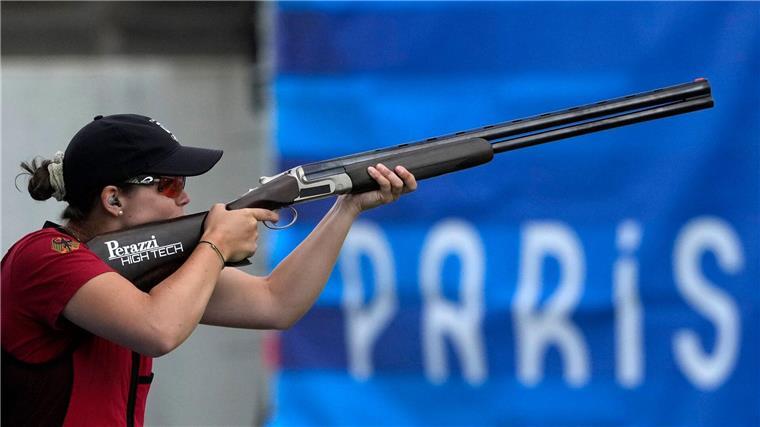 Schießen: Florian Peter schafft es ins Olympia-Finale Nele Wißmer überzeugte bei ihrem Olympia-Debüt in der Skeet-Qualifikation nur am ersten Tag.