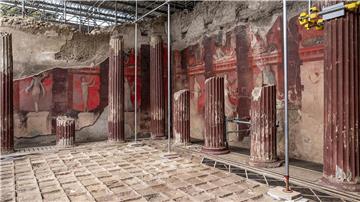 Neue spektakuläre Entdeckung in Pompeji: Das Fresko aus dem 1. Jahrhundert vor Christus. 