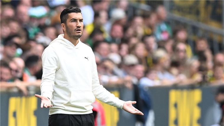 „Eine sehr billige Ausrede“: Dortmunds Sahin unzufrieden Nicht zufrieden mit seinem BVB: Dortmunds neuer Trainer Nuri Sahin.