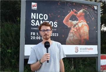 Nico Santos ist in der Stadt. Reporter Levin Meis hört sich vor dem Konzert bei den Fans um.