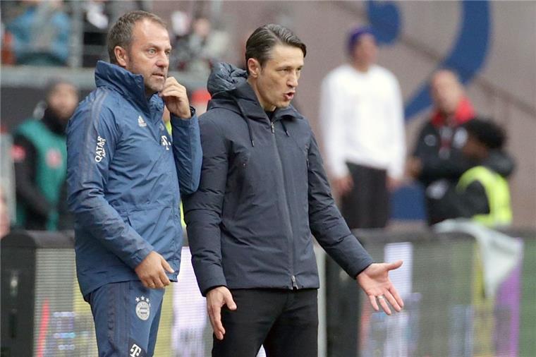 Nach Kovac-Aus: Klare Ansage an Bayern-Stars Niko Kovac (rechts) musste beim FC Bayern gehen, Hansi Flick hat übernommen.