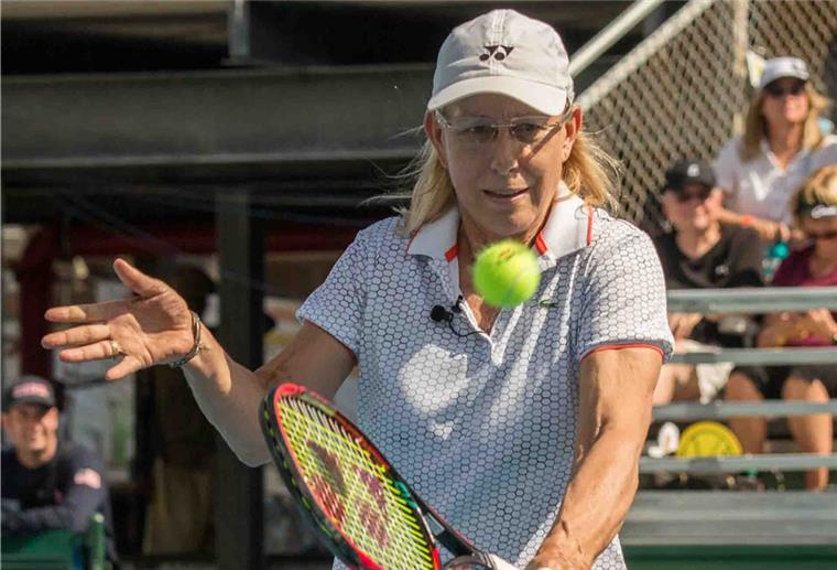 Nimmt für ein Benefiz-Match den Schläger noch selbst in die Hand: Tennislegende Martina Navratilova.
