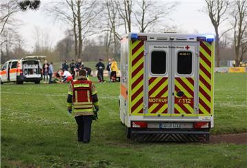 Notfall auf dem Fußballplatz Cuxhaven-Groden