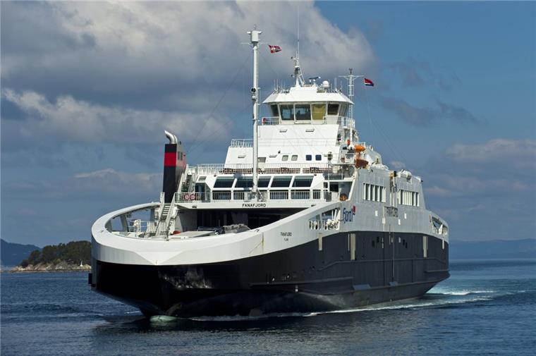 Noch ist das Fährschiff „Fanafjord“ in Norwegen im Einsatz.