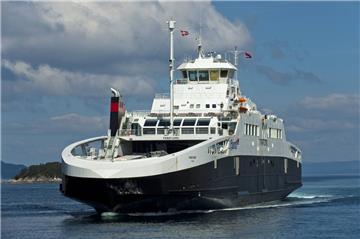 Noch ist das Fährschiff „Fanafjord“ in Norwegen im Einsatz.