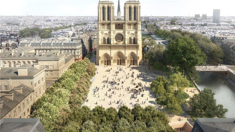 Notre-Dame Vorplatz: Bäume statt Parkplatz