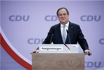 NRW-Ministerpräsident Armin Laschet, spricht beim digitalen Bundesparteitag der CDU. Am Ende wurde er zum Vorsitzenden gewählt.