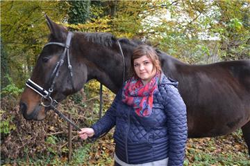 Nur auf den ersten Blick wurde Cordy, das Pferd von Fenja Gerken, bei der Kollision mit einem Kleintransporter nicht verletzt.

