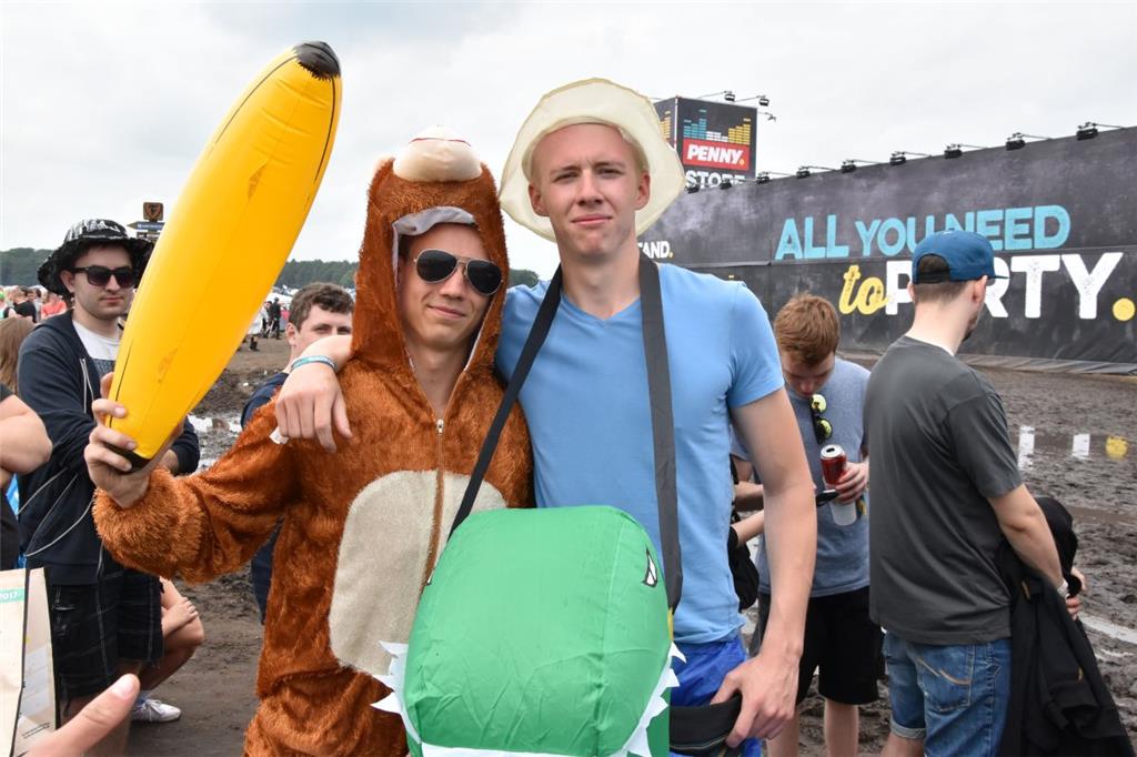 Nur echt mit Affe und Banane.