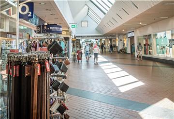 Nur vereinzelt schlendern Menschen durch das Columbus Center.
