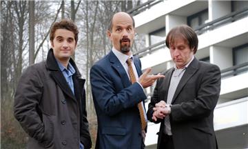 Oliver K. Wnuk (l-r), Christoph Maria Herbst und Bjarne I. Mädel. 