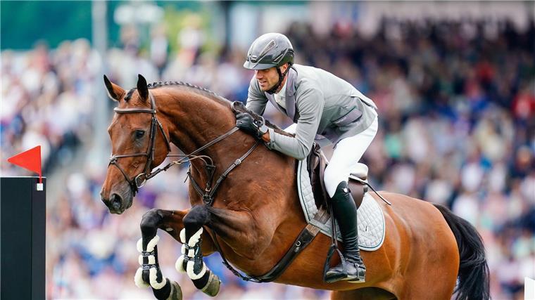 EM: Spring-Team reitet auf Silber-Kurs Olympiasieger Christian Kukuk reitet bei der EM das Pferd Just Be Gentle
