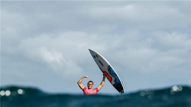 Olympiasieger werden in der eigenen Heimat: Kauli Vaast ist das vor Tahiti gelungen.