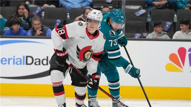 Ottawas Tim Stützle blieb beim Sieg gegen die Carolina Hurricanes ohne Scorerpunkt.