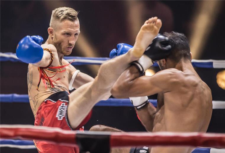 Pascal Schroth zeigt im Ring immer vollen Einsatz - der jetzt wieder mit dem WM-Titel belohnt wurde (Archivbild)