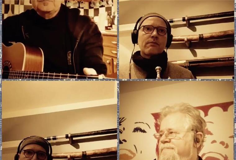 Impf-Song: Ein Appell an die Unentschlossenen Patric Nikolaus Becker (oben links), Michael Burrmann (oben rechts/ unten links) und Hans-Dieter Kaps-Decker appellieren in ihrem Video an Menschen, die dem Impfen skeptisch gegenüber stehen.