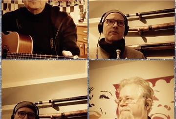 Patric Nikolaus Becker (oben links), Michael Burrmann (oben rechts/ unten links) und Hans-Dieter Kaps-Decker appellieren in ihrem Video an Menschen, die dem Impfen skeptisch gegenüber stehen.