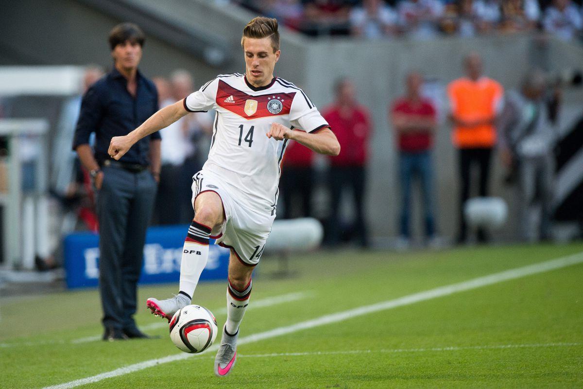 Patrick Herrmann hat schon für die deutsche Fußball-Nationalmannschaft gespielt. 
