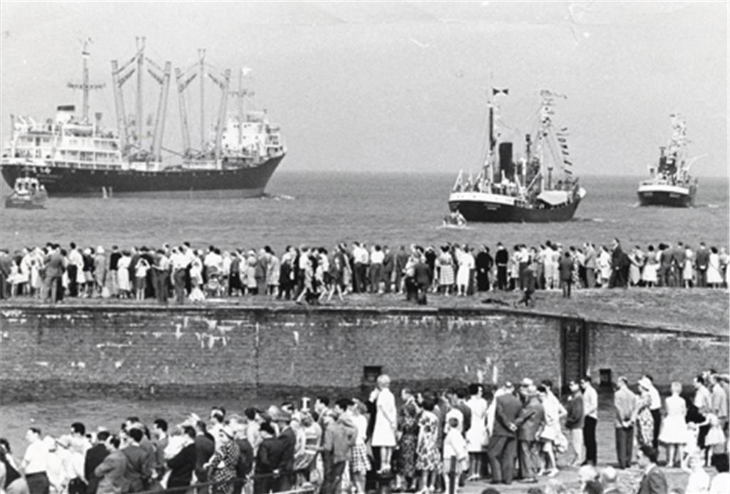 Historische Aufnahmen vom Fischereihafen