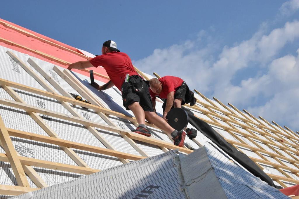 Dachckecker bei der Arbeit