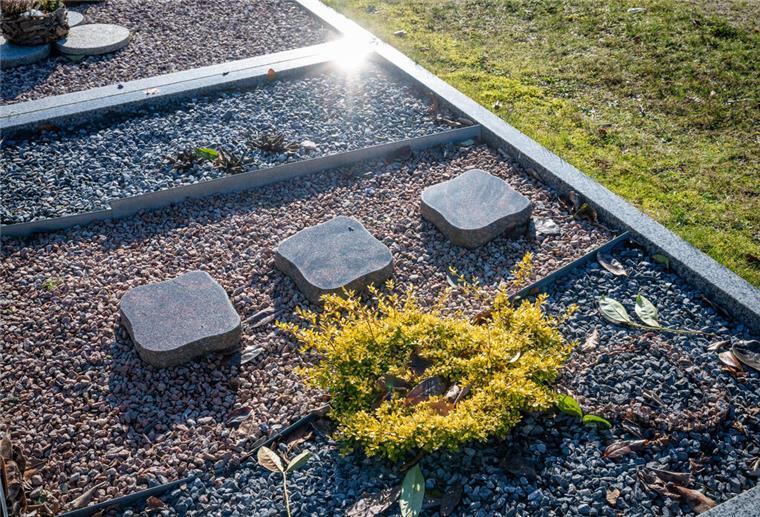 Schottergräber gibt es auch auf dem Friedhof in Midlum. Aus den unterschiedlichsten Gründen wählen Menschen diese vergleichsweise pflegeleichte Art der Grabgestaltung.