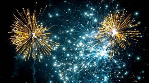 Probeschießen bei Comet: Das Unternehmen zeigte neue Produkte für das Silvesterfeuerwerk. 