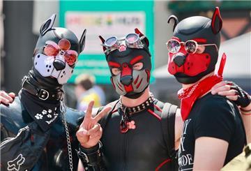 Pup Play wurde in den letzten Jahren zu einem sichtbareren Phänomen, wie hier bei dem Christopher Street Day in Wernigerode.