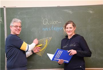 Quereinstieg in den Lehrerberuf: Thomas Kleinhaus und Kathrin Jahn fühlen sich in ihrem Beruf pudelwohl.