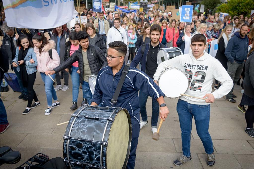 &quot;Fridays For Future&quot;: Demonstration in Bremerhaven.  Foto: Schimanke