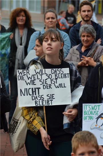 &quot;Fridays for Future&quot;: Die Ortsgruppe Zeven stellte am Nachmittag zum z...