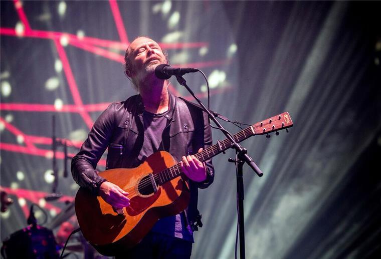 Radiohead kommt für Deutschland-Konzerte nach Berlin Radiohead-Sänger Thom Yorke. Mit Songs wie „Karma Police“ und „Creep“ erlangte die britische Band in den 90er Jahren weltweite Bekanntheit (Archivbild).