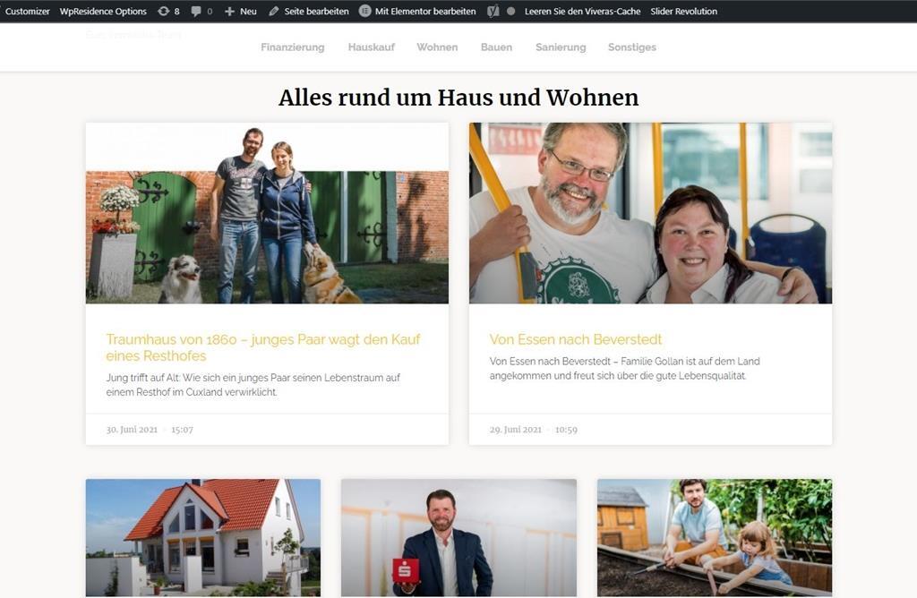 Beiträge auf immobilia.de