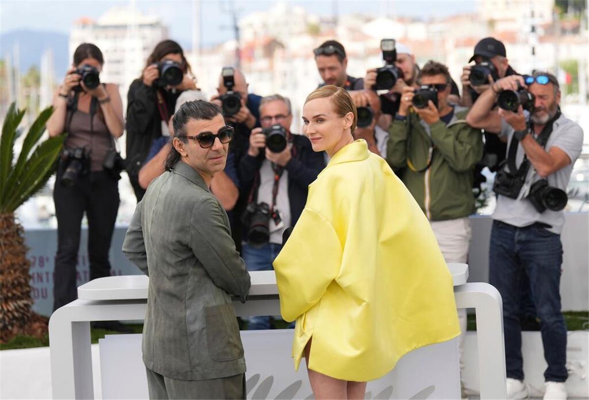 Regisseur Fatih Akin und Diane Kruger nach der Premiere von „Amrum“. (Archivbild)