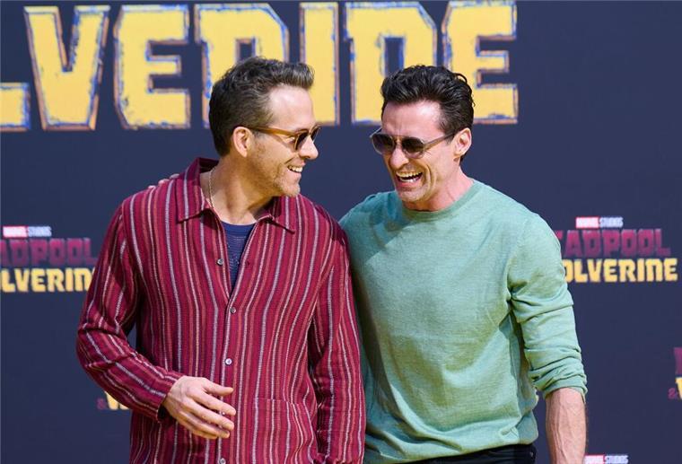 Reynolds und Jackman sind auch privat befreundet.
