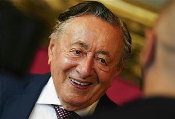 Richard Lugner bei der Feier zu seinem 90. Geburtstag im Wiener Rathaus.