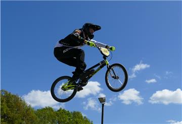 Robin Böning vom RSC Geestland freut sich auf die neue Strecke in Langen. Böning war im vergangenen Jahr schon bei der BMX-Weltmeisterschaft in Belgien am Start.