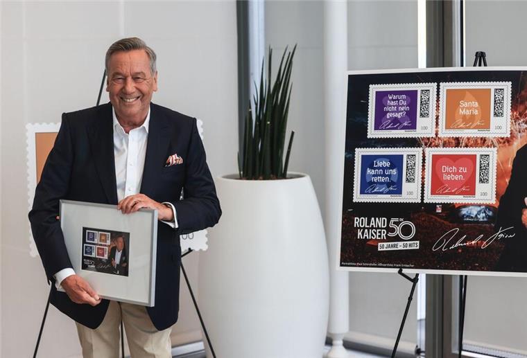 Schlagerstar Roland Kaiser hat nun seine eigenen Briefmarken Roland Kaiser ist der erster Schlagerstar, der in Deutschland seine eigenen Briefmarken bekommt.