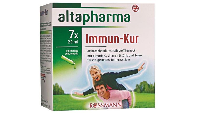 Rossmann ruft die Trinkampullen Altapharma Immun-Kur zurück.