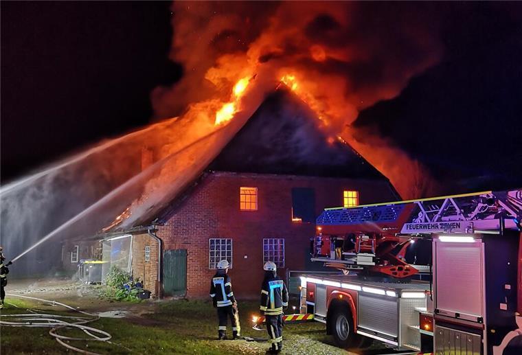 Rund 120 Einsatzlräfte kämpften stundenlang gegen die Flammen.
