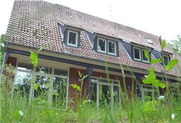 Rund um das frisch sanierte Haus der Jugend wuchert das Unkraut. Eigentlich sollte dort längst das Jugendzentrum untergekommen sein. Das sorgt für Kritik.