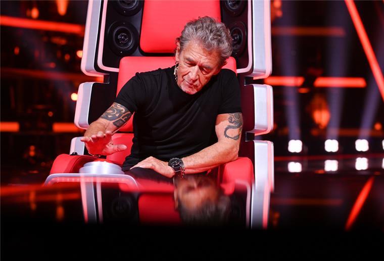 Sänger und Musiker Peter Maffay bei der Show "The Voice of Germany"